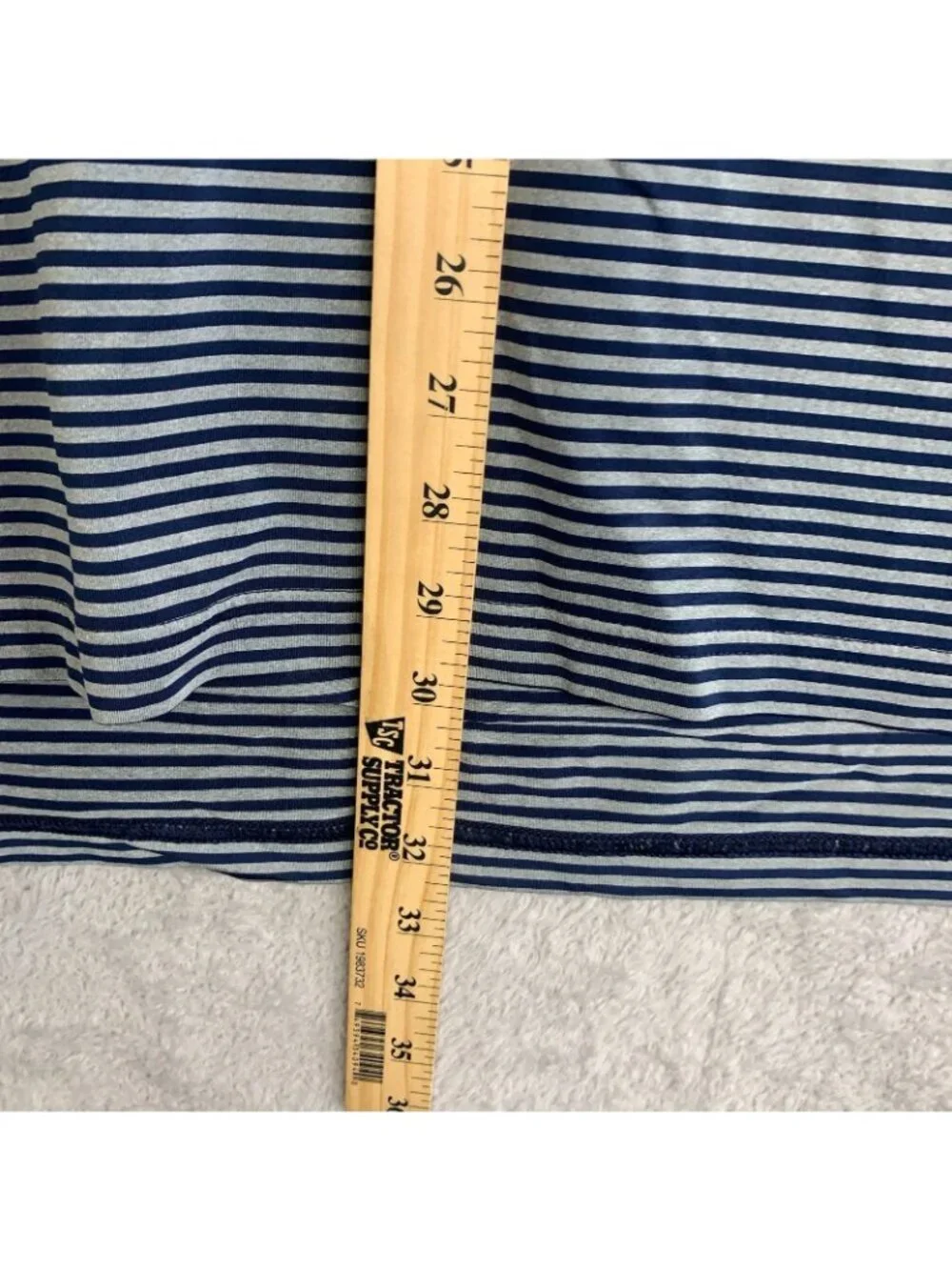 RLX Ralph Lauren Men's M Blue Striped Polo Shirt Wicking Performance P0472